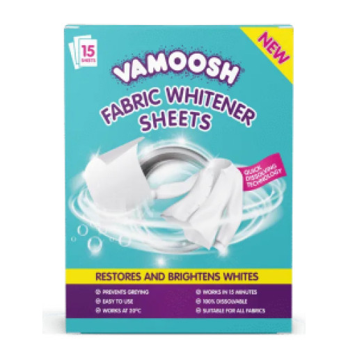 Листи для відбілювання тканин Vamoosh White Sheets, 15 шт